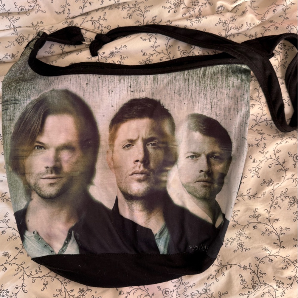 Supernatural Graphic Slouchy Shoulder/Tote Bag